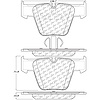 PosiQuiet Semi Met Pads 2007-2014 Mercedes-Benz CL63 AMG CL65 AMG S63 AMG S65 AMG - image 1