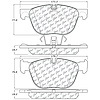 PosiQuiet Semi Met Pads 2007-2015 BMW X5 X6 - image 1