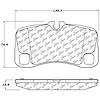 PosiQuiet Semi Met Pads 2007-2013 Porsche 911 - image 1