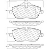 PosiQuiet Semi Met Pads 2007-2015 Mini Cooper - image 1