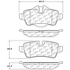 PosiQuiet Semi Met Pads 2007-2015 Mini Cooper - image 1