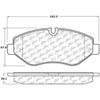 PosiQuiet Semi Met Pads 2006-2014 Dodge Freightliner Mercedes-Benz Volkswagen Crafter Sprinter 2500 VIANO Vito - image 2