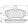 PosiQuiet Semi Met Pads 2006-2015 Dodge Freightliner Mercedes-Benz Volkswagen Crafter Sprinter 2500 Sprinter 3500 - image 2