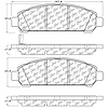 PosiQuiet Semi Met Pads 2006-2015 Dodge Freightliner Mercedes-Benz Volkswagen Crafter Sprinter 3500 - image 1