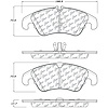 PosiQuiet Semi Met Pads 2008-2016 Audi Ford A4 A4 Quattro A5 A5 Quattro allroad Focus Europa S4 S5 - image 1