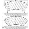 PosiQuiet Semi Met Pads 2008-2014 Cadillac CTS - image 1