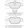 PosiQuiet Semi Met Pads 2008-2015 Mercedes-Benz C180 C250 C280 C300 C350 E200 E350 E550
