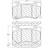 PosiQuiet Semi Met Pads 2008-2015 Infiniti for Nissan 370Z FX50 G37 M35h M37 M56 Q50 Q60 Q70 QX70 - image 1