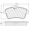 PosiQuiet Semi Met Pads 2006-2011 Mercedes-Benz B200 - image 1