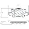 PosiQuiet Semi Met Pads 2000-2011 Mercedes-Benz A190 B200 - image 1