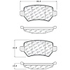 PosiQuiet Semi Met Pads 2000-2008 Chevrolet Saturn Astra Meriva Zafira - image 1