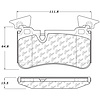PosiQuiet Semi Met Pads 2007-2013 Mercedes-Benz C63 AMG CLS63 AMG E63 AMG SL55 AMG SL63 AMG SL65 AMG - image 1