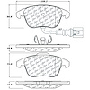 PosiQuiet Semi Met Pads 2009-2016 Audi Volkswagen Passat Q3 Q3 Quattro Tiguan - image 1