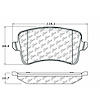 PosiQuiet Semi Met Pads 2008-2016 Audi A4 A4 Quattro A5 A5 Quattro allroad Q5 - image 1