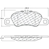 PosiQuiet Semi Met Pads 2009-2016 Porsche 911 Boxster Cayman - image 1