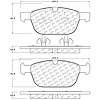 PosiQuiet Semi Met Pads 2003-2015 Volvo XC60 XC90 - image 1
