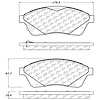 PosiQuiet Semi Met Pads 2010-2016 Cadillac SRX - image 1
