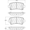 PosiQuiet Semi Met Pads 2011-2011 Saab 9-5 - image 1