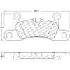 PosiQuiet Semi Met Pads 2011-2016 Porsche Cayenne - image 1
