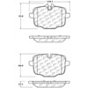 PosiQuiet Semi Met Pads 2011-2015 BMW 535i 535i xDrive 550i 550i xDrive 640i 640i Gran Coupe 640i xD - image 2