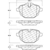 PosiQuiet Semi Met Pads 2011-2015 BMW 528i 528i xDrive 535d 535d xDrive 535i 535i xDrive i8 X3 X4 Z4 - image 2