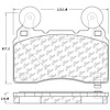 PosiQuiet Semi Met Pads 2010-2015 Chevrolet Camaro - image 1