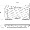 PosiQuiet Semi Met Pads 2010-2015 Mercedes-Benz CLS63 AMG CLS63 AMG S E63 AMG E63 AMG S SLS AMG - image 1