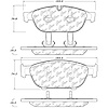 PosiQuiet Semi Met Pads 2011-2015 Audi A6 Quattro A7 Quattro A8 Quattro - image 1
