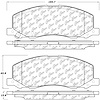 PosiQuiet Semi Met Pads 2011-2011 Saab 9-5 - image 1