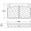 PosiQuiet Ceramic Pads 1967-1993 Volvo 142 144 145 164 1800 240 242 244 245 262 264 265 DL GLE - image 1