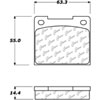 PosiQuiet Ceramic Pads 1965-1987 Lotus Plymouth Triumph Volvo 142 144 145 164 1800 242 244 245 262 2 - image 2