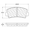 PosiQuiet Ceramic Pads 1970-1985 Ford Mazda 1800 616 618 B1800 B2000 B2200 Courier Rotary Pickup RX-2 RX-4 RX-7 - image 1