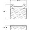 PosiQuiet Ceramic Pads 1972-1980 Audi Porsche Volkswagen 411 412 914 Dasher Fox Rabbit Rabbit Convertible Scirocco - image 1
