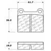 PosiQuiet Ceramic Pads 1972-1980 Audi Porsche Volkswagen 411 412 914 Dasher Fox Rabbit Rabbit Convertible Scirocco - image 2
