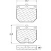 PosiQuiet Ceramic Pads 1969-1983 for Nissan Toyota 200SX 240Z 260Z 280Z 620 720 810 Corona Cressida Crown Mark II Pickup - image 2