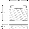 PosiQuiet Ceramic Pads 1974-1982 Honda for Nissan 200SX 210 510 610 710 B210 Civic - image 1