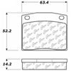 PosiQuiet Ceramic Pads 1974-1982 Honda for Nissan 200SX 210 510 610 710 B210 Civic - image 2