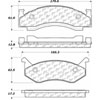 PosiQuiet Ceramic Pads 1973-1993 Chrysler Dodge Plymouth B100 B100 Van B150 B200 B200 Van B250 B300 - image 2
