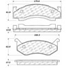 PosiQuiet Ceramic Pads 1973-1993 Chrysler Dodge Plymouth B100 B100 Van B150 B200 B200 Van B250 B300 - image 3