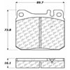 PosiQuiet Ceramic Pads 1979-1991 Mercedes-Benz 240D 280CE 280E 280SE 300CD 300D 300SD 300SDL 300SE 3 - image 2