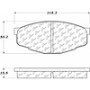 PosiQuiet Ceramic Pads 1981-1995 Toyota Cressida Pickup - image 1