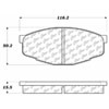 PosiQuiet Ceramic Pads 1981-1995 Toyota Cressida Pickup - image 4