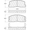 PosiQuiet Ceramic Pads 1982-1983 Honda Accord - image 1