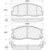 PosiQuiet Ceramic Pads 1984-1989 Toyota Van Van Wagon - image 2
