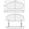 PosiQuiet Ceramic Pads 1988-2000 Honda Civic Civic del Sol CRX - image 1