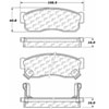 PosiQuiet Ceramic Pads 1982-1992 for Nissan for Subaru Hikari Justy Pulsar Pulsar NX fits Sentra Tsuru - image 2
