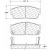 PosiQuiet Ceramic Pads 1982-1987 Honda Civic - image 1
