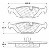 PosiQuiet Ceramic Pads 1981-1991 BMW 318i 318is 325 325e 325es 325i 325is 325iX 524td 528e 533i 535i - image 4