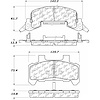 PosiQuiet Ceramic Pads 1980-1991 Buick Cadillac Chevrolet Oldsmobile Pontiac 6000 Beretta Calais Cav - image 1