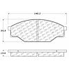 PosiQuiet Ceramic Pads 1985-1993 Toyota Pickup - image 1